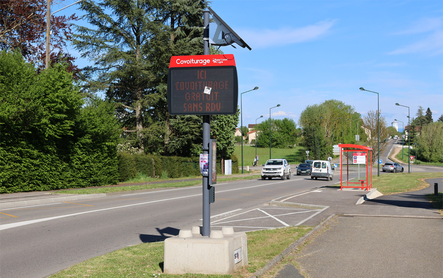 Arrêt de covoiturage