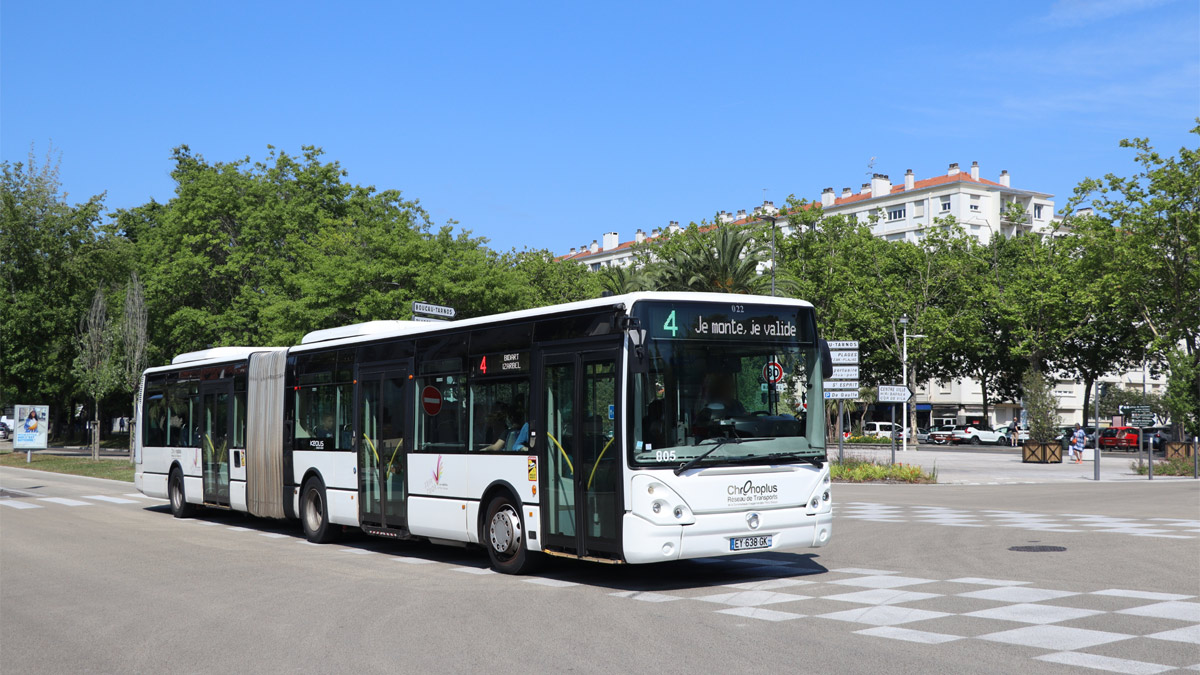 Autobus sur un réseau de transport public