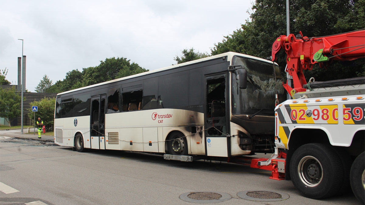 Autocar scolaire incendié à Plougastel-Daoulas (Finistère)
