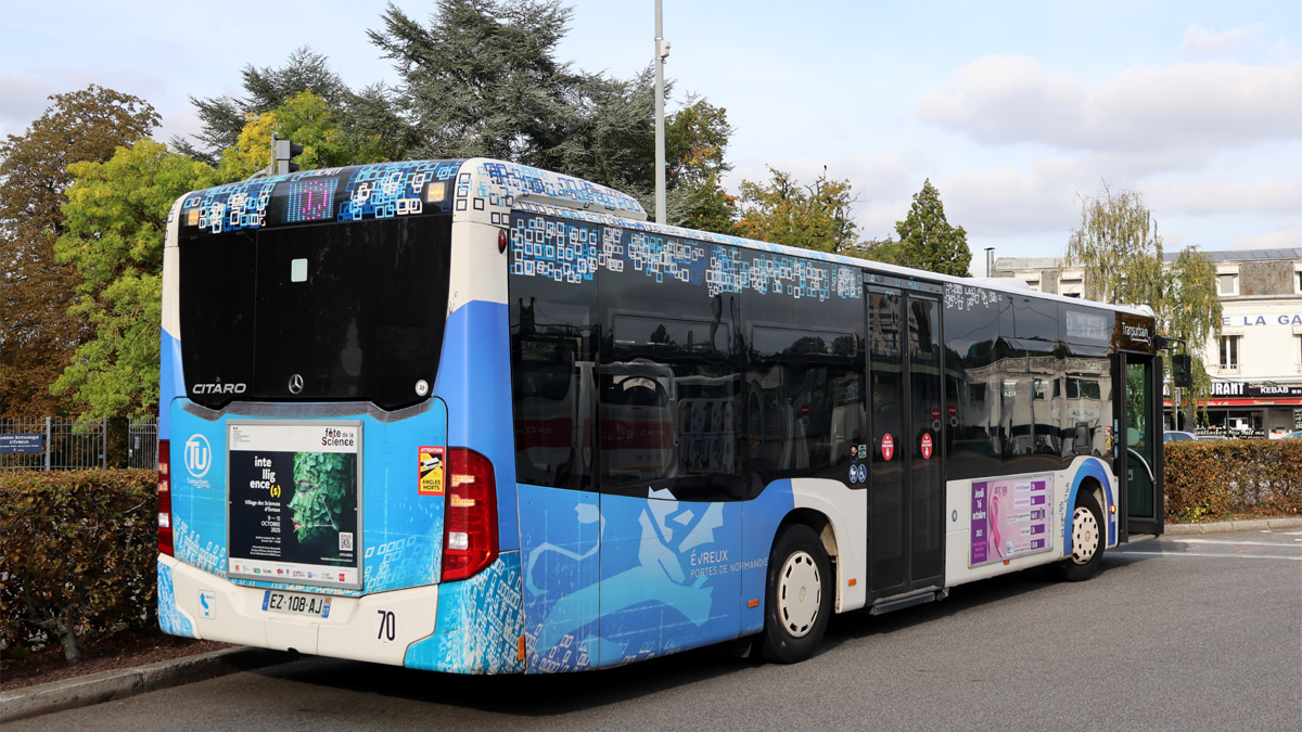 Autobus de la SPL Transurbain à Evreux