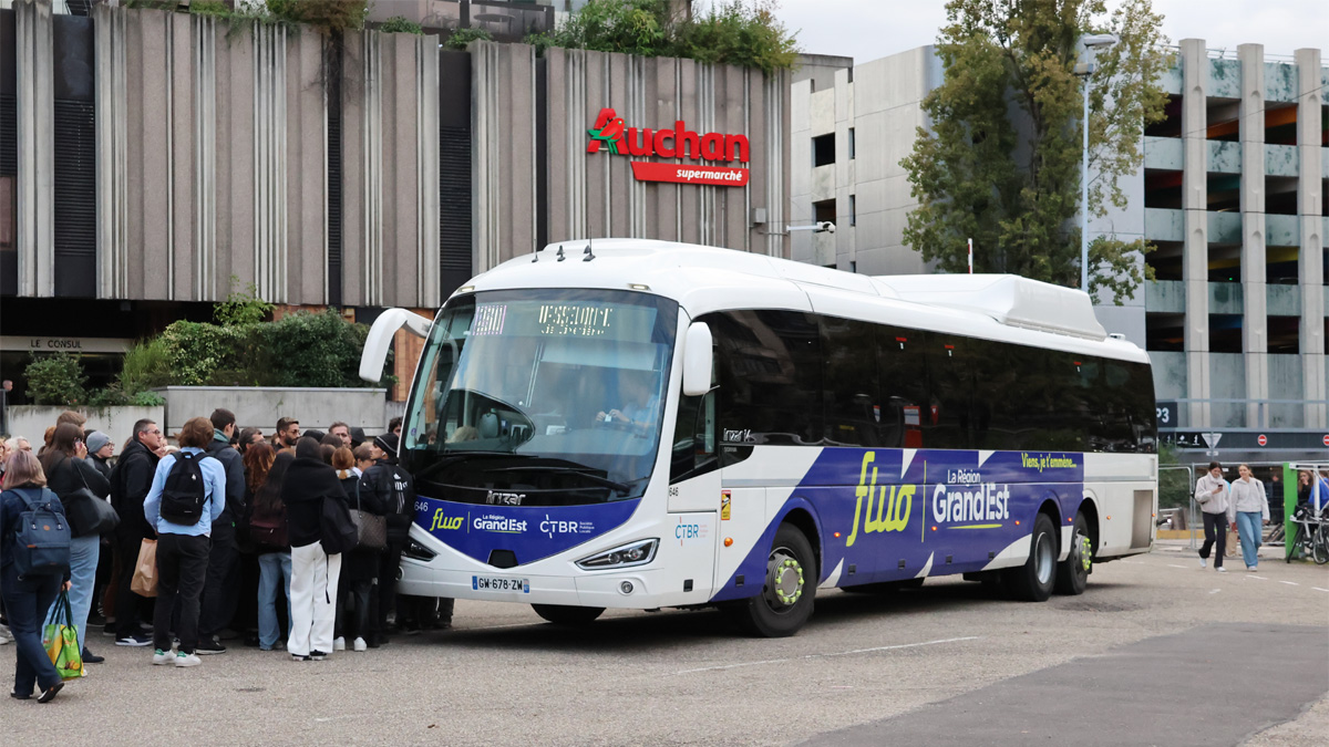 Autocar Irizar i4 CNG sur le réseau Fluo Grand Est