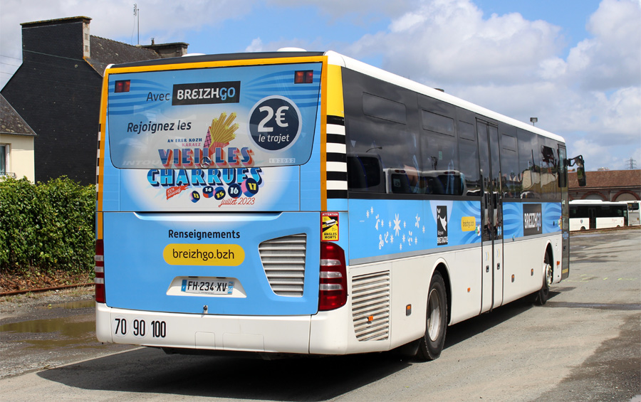 Pelliculage arrière pour le trajet à 2 euros