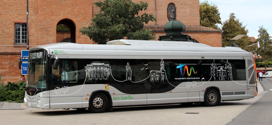 Autobus hybride à Montauban